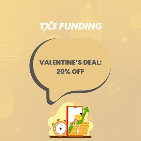 TX3 Funding Valentine’s Promo With 20% Discount on Accounts